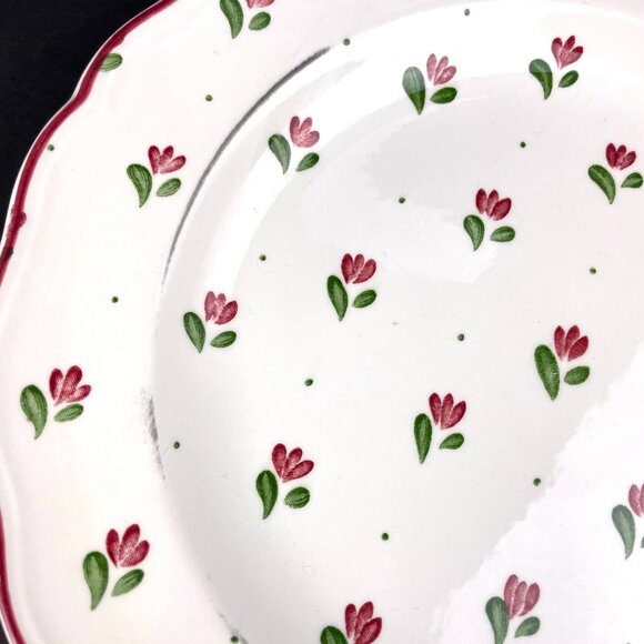 Set Johnson Brothers 8 Dinner Plate 93/4 Floral Sprigs Ironstone Made in England - Picture 7 of 7